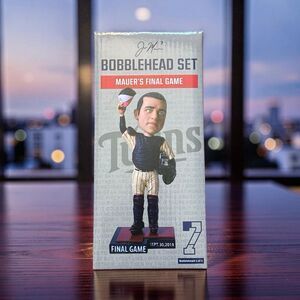 NIB Joe Mauer #4 Final Game Bobblehead - 2019 Minnesota Twins Giveaway SGA